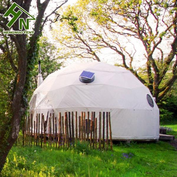 hot-dip Galvanized steel outdoor glamping house living dome tent for tourist