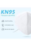 Soft KN95 Disposable Masks / Harmful Dust Virus Protection Disposable White Face