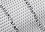 6m X 120m Stainless Steel Architectural Mesh Curtain Natural Color Woven