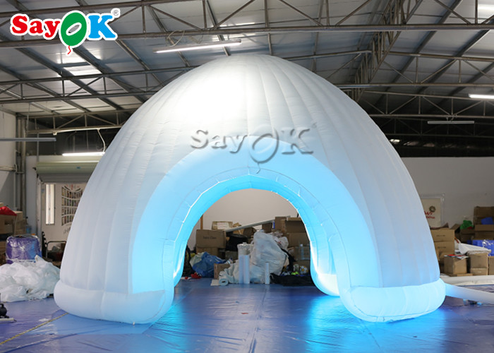 Go Outdoors Air Tent 210D Xford Led 6x4mH Inflatable Dome Tent