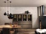Customized Italian Furniture Complete Smart Wood Kitchen Cabinets with Veneer
