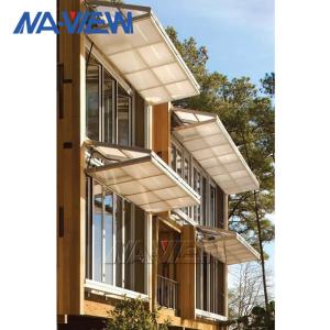 Wholesale Soundproof Fold Up Porch Windows 6063 Aluminum Vertical Bifold Window from china suppliers