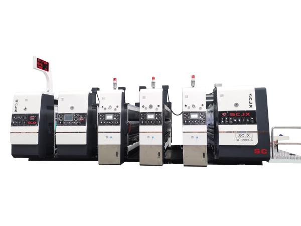 Multi Color Corrugated Carton Flexo Printing Machine For Cardboard Sheet Die