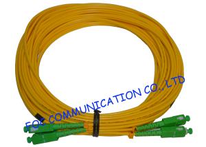 Wholesale PVC SM Fibre Optic Patch Cables SC / APC Duplex Low Insertion Loss from china suppliers