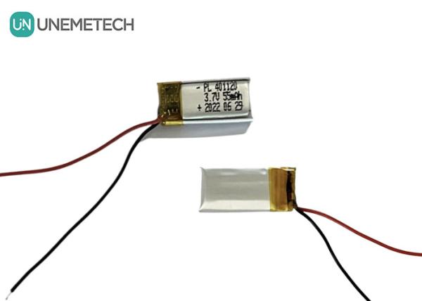 3.7V 55mAh Small Lithium Polymer Battery 401120 Li Poly Battery For Small Smart