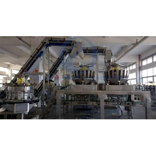 PLC Control Multi Head Weighing Machine , 10 Heads Combination Weigher Machine