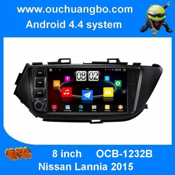 Ouchuangbo big sceen audio gps stereo for Nissan Lannia 2015 with 1.6GHz