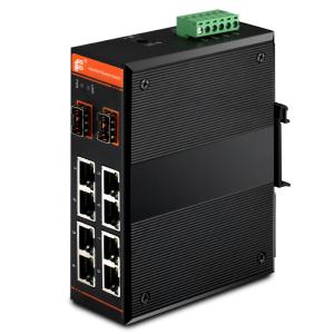 Wholesale Gigabit Ethernet Managed PoE Switch , 8x10/100Base-TX + 2x1000Base-FX SFP / 8xPoE from china suppliers