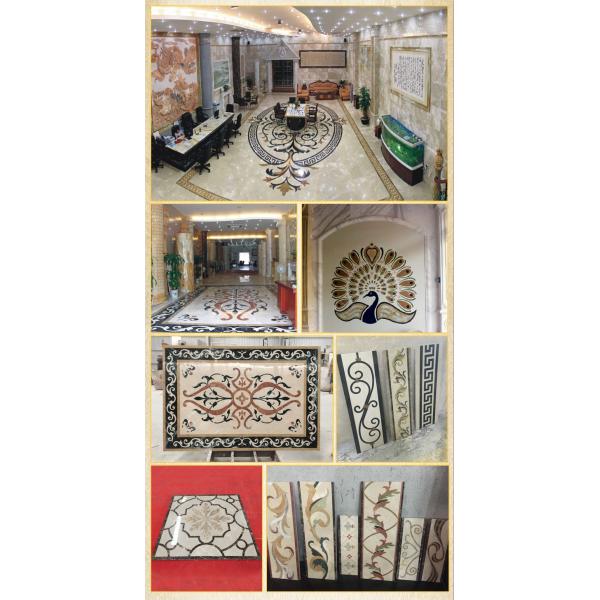 Home And Hotel Decorative White Marble Water Jet Patterns Price