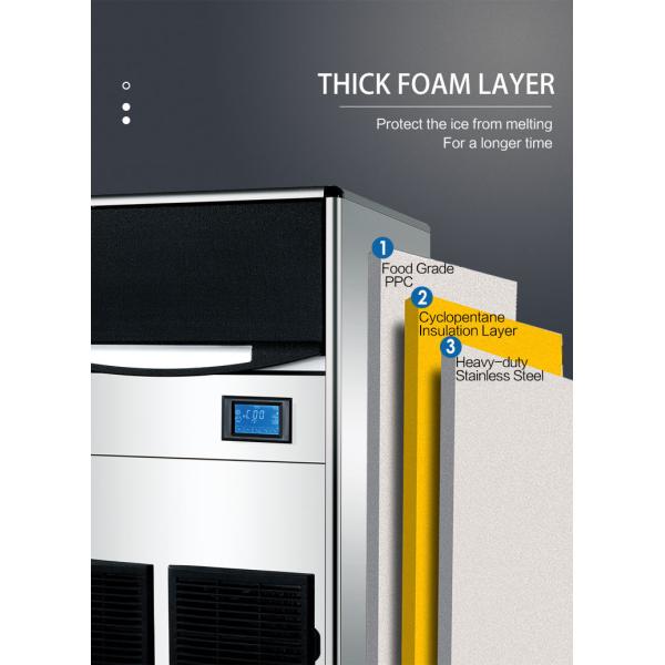 100kg/24h Air Cooled Cube Ice Making Machine With Digital Control Bar Counter Ice Maker