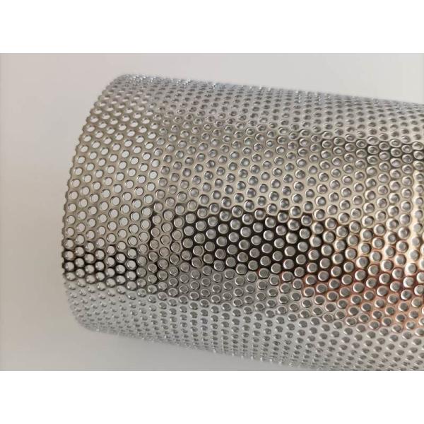 Woven Carbon Steel Wire Mesh Perforated Metal Cylinder Abrasion Resistance