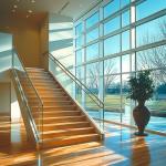 Sophisticated Stainless Steel Handrails with 1050mm Height for Glass Staircases