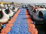 Plastic modular floating jetty