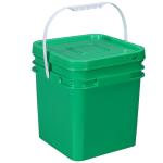 5L Plastic Square Bucket With Lid Customized Printing And Logo Food Grade