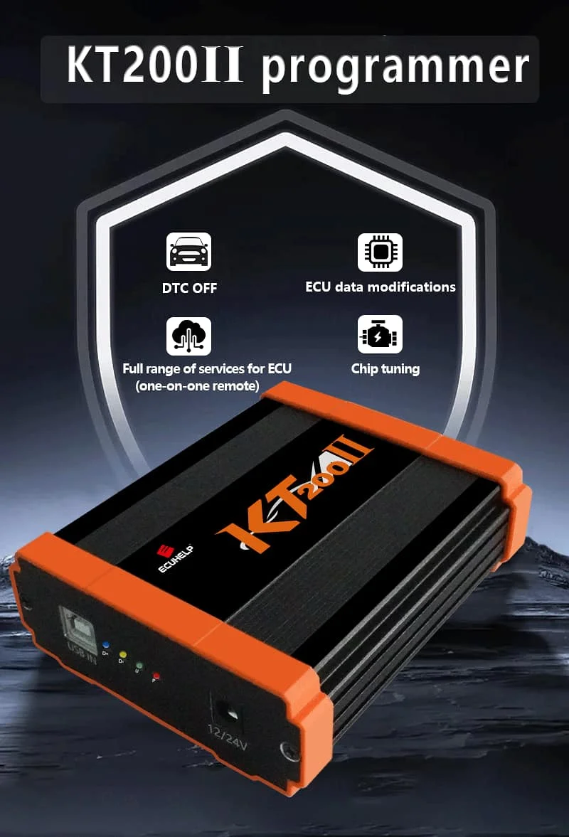ECUHELP KT200II KT200 Gen2 ECU Programmer Full Version with Offline Workstation for Car Truck Motorbike Tractor Boat