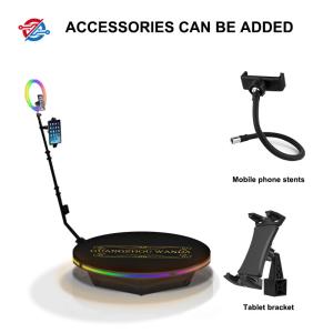 Wholesale 350kg Load 360 Rotating Photo Booth 85cm Selfie Wedding Intelligent Operation Machine from china suppliers