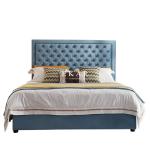 New Model Cushion King Size Wooden Modern Bed