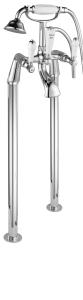 Wholesale Chrome Finish Bath Tub Shower Faucet , Floor Standing Bath Shower Mixer Tap from china suppliers