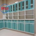 Adjustable Shelves Medical Healthcare Workstation Manufacturers Full Steel Wall