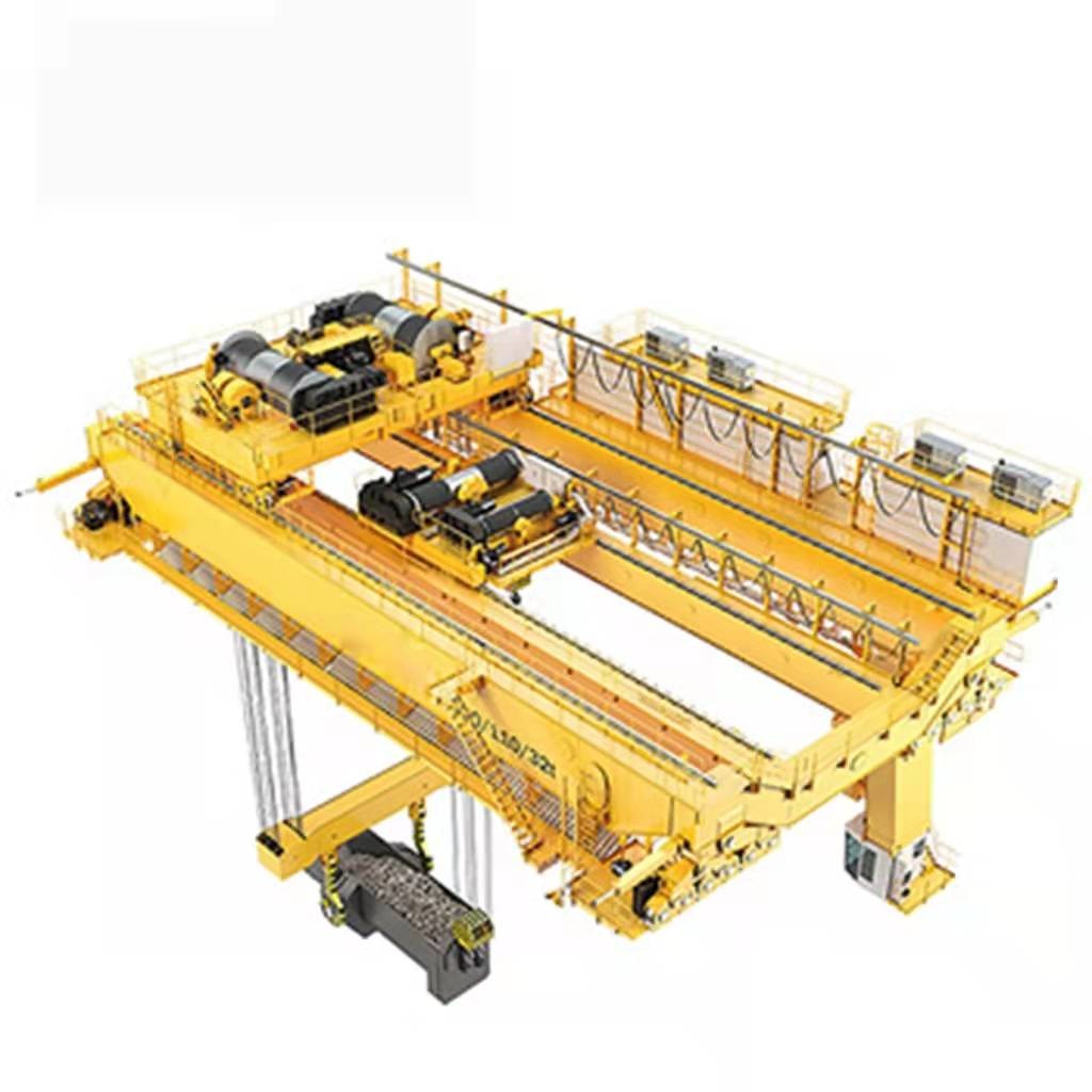 Heavy Duty 32T Double Girders Bridge Foundry Crane Cabin Control For Lift Ladle