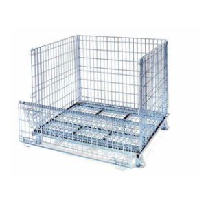 China Warehouse stackable welded wire mesh storage container on sale