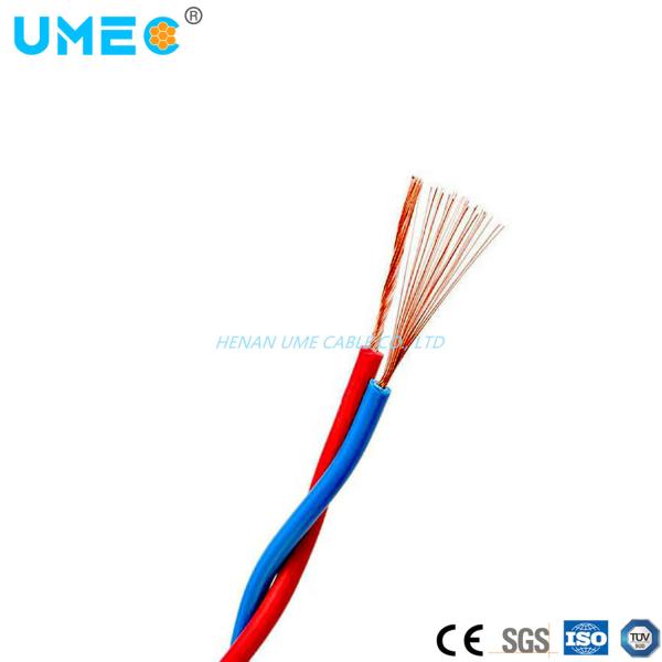 Rvs Two Cores 2X1.5 2X4 2X6mm2 Twisted Pair Copper Conductors PVC Insulated