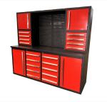 Powder Coated Workbench Combination Steel Garage Cabinet with Stainless Steel