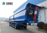 High Strength Steel CIMC Semi Truck And Trailer 6 Axles 120 Tons In Blue
