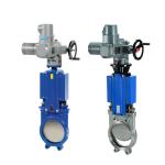 Chinese Knife Gate Valve With Auma SA SAR Electric Vavle Actuator For Water Oil