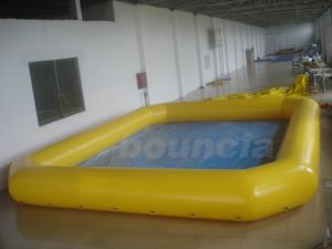 Wholesale Yellow Color Square Inflatable Water Pool For Paddle Boats from china suppliers