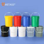 1L-50L White Thickened Round Pails Plastic Paint Buckets for Large Painting