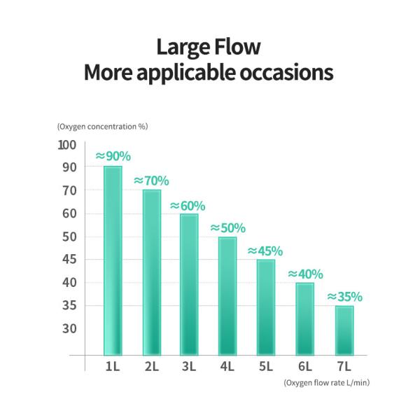 Polymer Screening Compression Portable LCD Screen Display For Home Oxygen Concentrator 7L