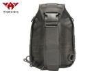 Rainproof Laser Cut Outside Hiking Tactical Sling Bag PP Webbing Size 24*17*27