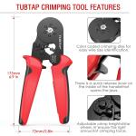 Industrial Durable Wire Crimper Set Hexagonal Style For 0.25-6mm2
