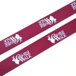 Promotional Glass Wrapper Lanyard 2*90cm Dacron Logo Customized