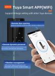 Glomarket Tuya Smart 3d Face Recognition Wifi Glass Door Lock Fingerprint Card
