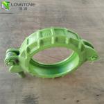 6 Inch Concrete Pump Clamp Vertical , Snap Dn180 Bolt Pipe Clamp