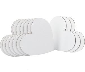 Wholesale 3mm Thickness Heart Shape Canvas Board Panels For Students And Professional Artists from china suppliers