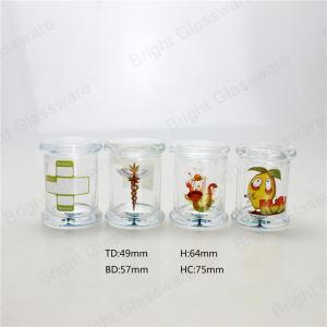 Wholesale New design glass jar with custom logo, candle jar with glass lid from china suppliers