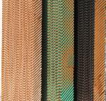 Poultry farm evaporative cooling pad with black/green/yellow coating
