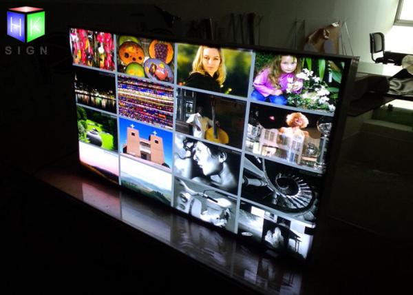 Movie Poster Fabric Slim Aluminum LED Light Box Display Board Low Power