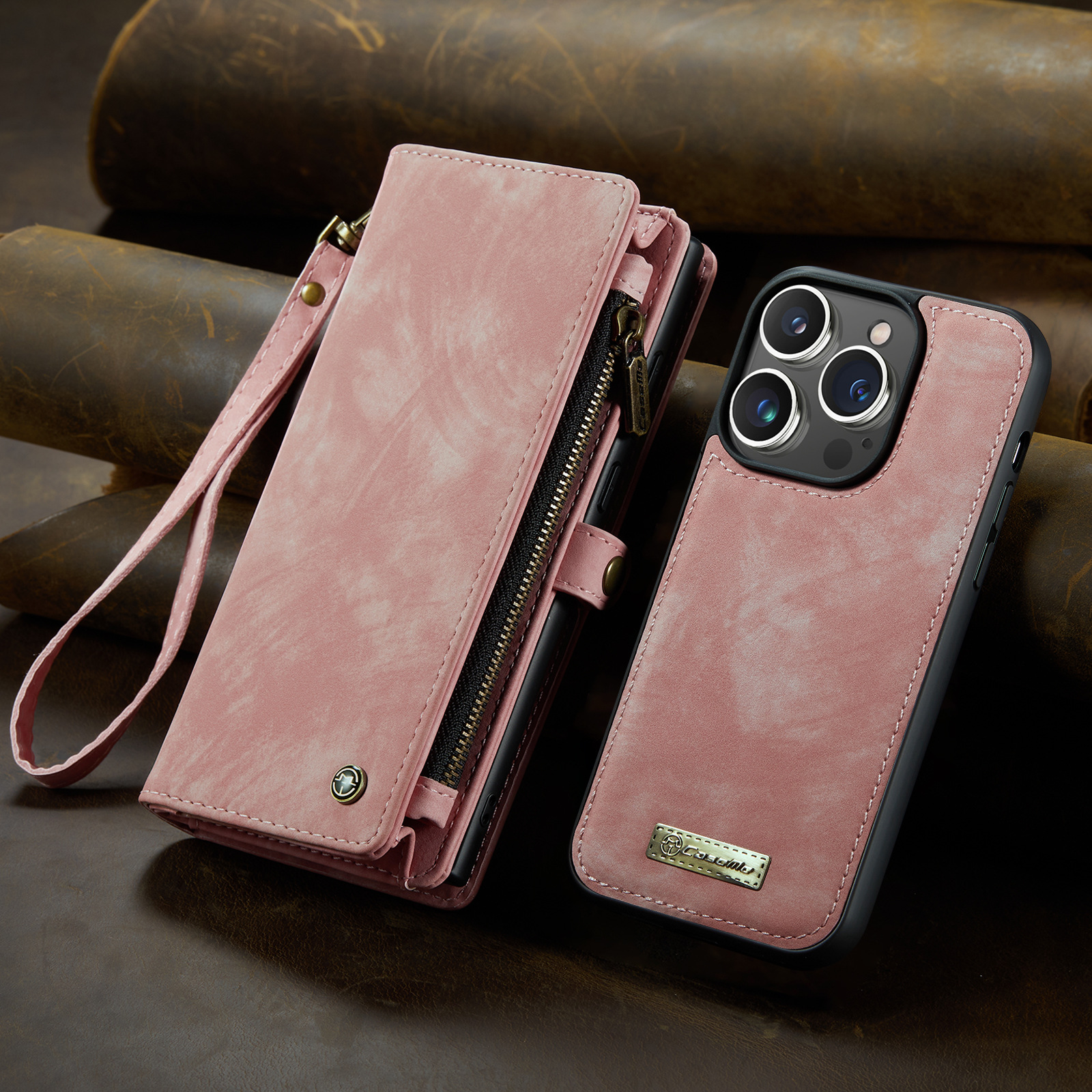 Samsung Compatible CaseMe Leather TPU Phone Cases for Iphone 13 14 Pro Max Card Slot