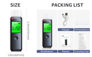 Wholesale Home Personal Alcohol Breathalyzer Digital Alcohol Tester With Lowing Reminder from china suppliers