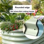 Outdoor 6.5*3.5*1.5 Ft Metal Oval Garden Bed Galvanised Garden Beds Ruggedized