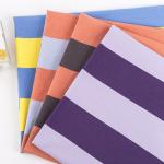 Knit Combed Cotton French Terry Fabric For Hoodie Skin Friendly Striped Fabric