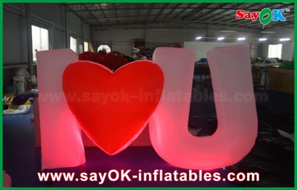 Special Design Giant Outdoor Inflatable Led Letter / Number with Remote