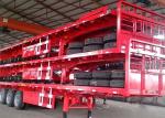 High Bed 45 Tons Snowrunner Flatbed Semi Trailer Q345B 20ft Flat Bed Trailer