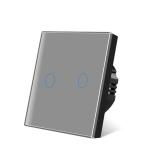 UBARO EU Standard 100V - 240Vac 10A Touch Light Switch Single Live Wire Grey