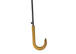 Straight Auto Open Stick Umbrella J Shape Wooden Handle For Men Women 23"