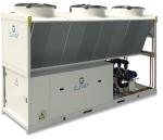 Outdoor air source heat pump,office heating and sanitary hot water